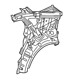 71601F6000 - Body: Inner Quarter Panel for Kia: Cadenza Image