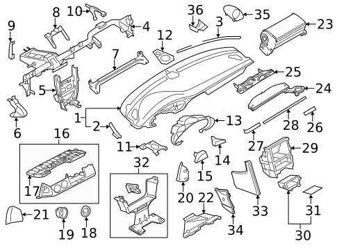 Instrument Panel for 2005 Porsche 911 #1