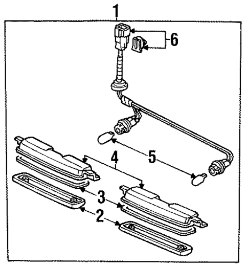 License Lamps for 1998 Isuzu Oasis #0