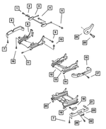 JK211DV - : Seat Cushion Shield, Left for Chrysler: Sebring | Dodge: Stratus Image
