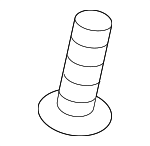 PAF008243 - Body: Striker Screw for Porsche: 718 Boxster, 718 Cayman, 718 Spyder, 911, Boxster, Cayman, Taycan Image