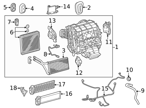 Automatic Temperature Controls for 2021 Lexus RX350L #1