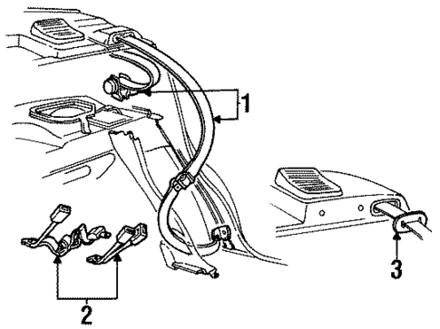 Rear Seat Belts for 1996 Ford Taurus #0