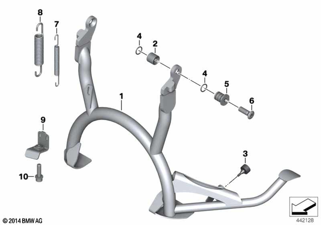 46527684948 - Frame and Mounting Parts: Center Stand -  for BMW-Motorrad Image