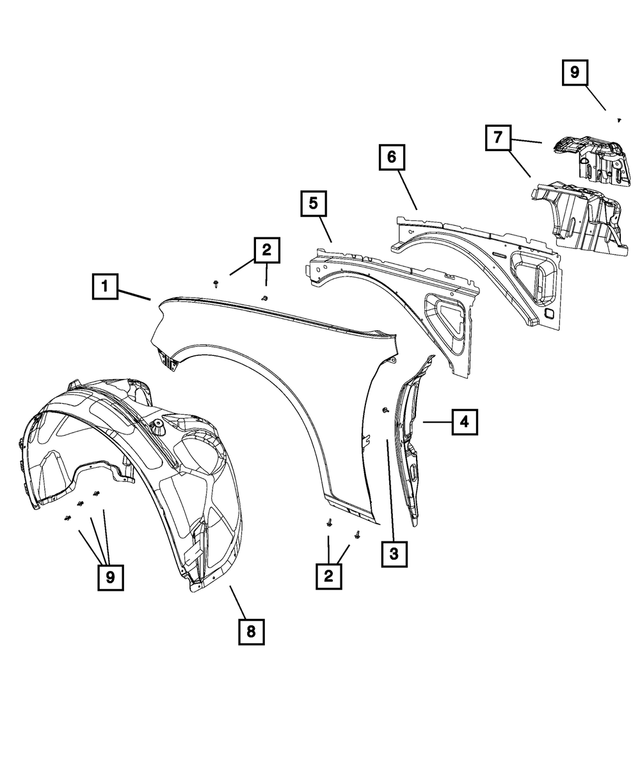 68043205AD - Body Sheet Metal Except Doors: Blocker Foam, Left for Mopar Image