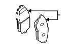 26296AN04A - : Brake Pads Front for Subaru: Forester, Legacy, Outback Image