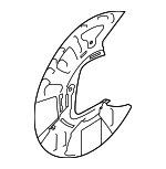 26290XC00A - : Splash Shield for Subaru: Ascent, Crosstrek, Legacy, Outback Image