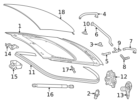 Lid & Components for 2020 Mercedes-Benz AMG GT #0