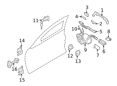 Front Door for 2020 INFINITI Q50 #1