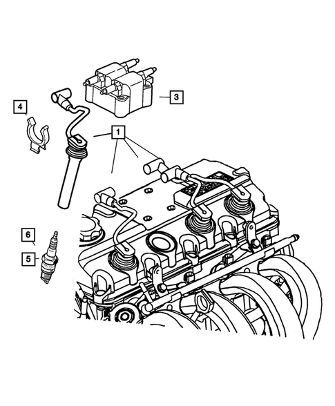 Spark Plugs-Cables-Coils for 2003 Chrysler PT Cruiser #0