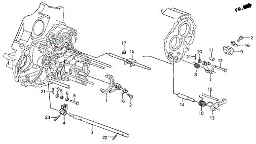 AT Throttle Valve Shaft for 1988 Acura Integra #0