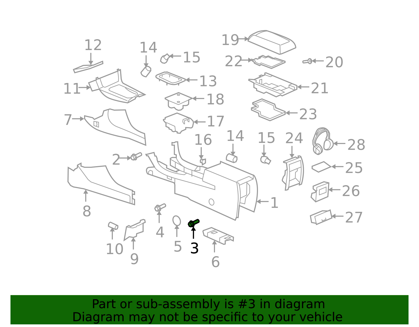 M8x20 Multi-Purpose Bolt 11570903 | GM Part Solution
