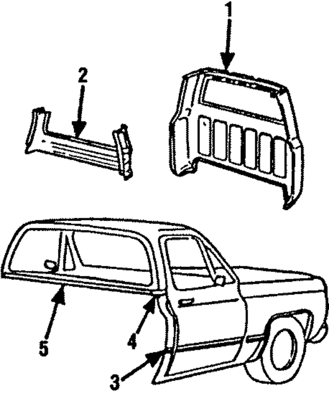 14067884 - Body: Back Panel for GM Image