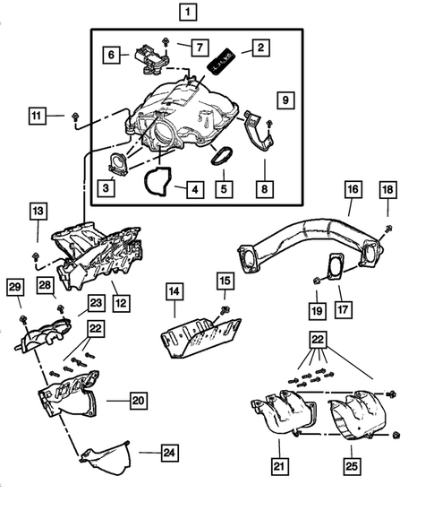 Manifolds for 2005 Dodge Caravan #0