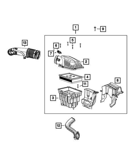 Air Cleaner for 2023 Jeep Gladiator #0