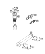 52124927AD - Front Suspension: Air Suspension Reservoir Bracket for Jeep: Grand Cherokee, Grand Cherokee WK Image