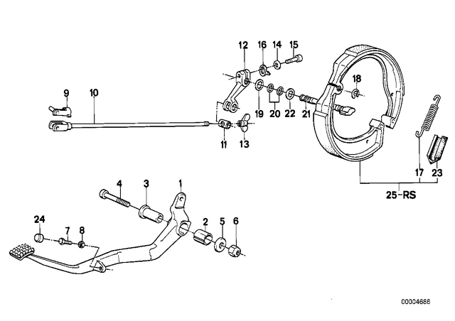 35211454601 - : Brake Lever               for BMW-Motorrad Image