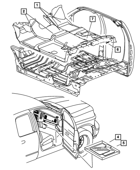 Carpets, Floor Mats, Load Floor, and Silencers for 2011 Ram 3500 #0