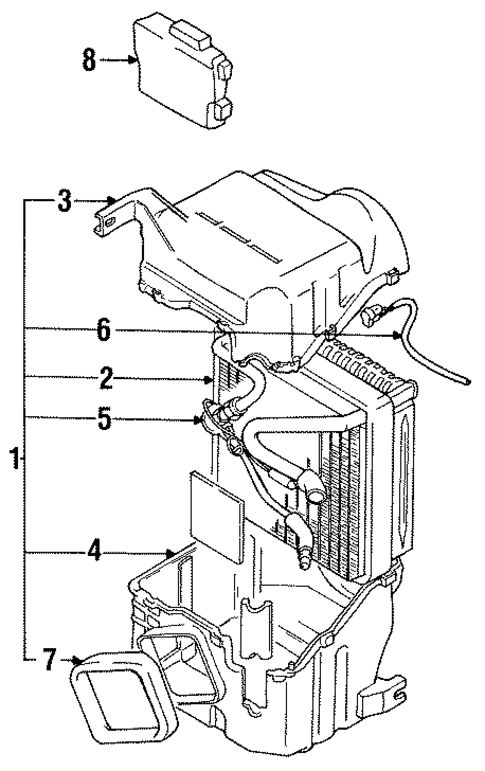 Evaporator Components for 1989 Suzuki Swift #0
