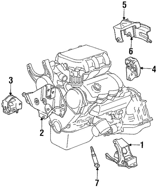 5272119 - Engine: Front Bracket for Mopar Image