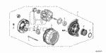 3110059B013RM - Engine: ALTERNATOR (RMD) (CORE ID 104211-3710) (DENSO) for Honda Image