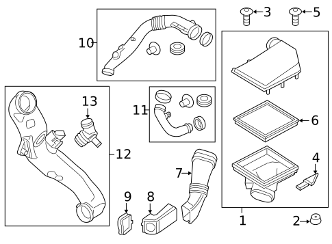 Air Intake for 2012 BMW 740Li #0