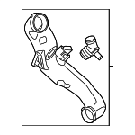 13717571348 - Engine: Inner Duct for BMW: 740i, 740Li, X6 Image