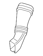 13717582310 - Engine: Intake Tube for BMW: 535i, 535i GT, 535i GT xDrive, 535i xDrive, 640i, 640i Gran Coupe, 640i xDrive, 640i xDrive Gran Coupe, 740i, 740Li, 740Li xDrive, ActiveHybrid 5, ActiveHybrid 7 Image