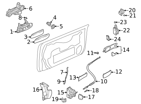 Lock & Hardware for 2003 Audi A4 Quattro #0