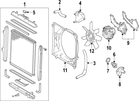 Water Pump for 2010 Toyota 4Runner #1