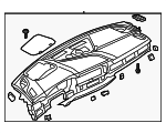 8W1857001KGWH - Body: Instrument Panel for Audi: A4 allroad, A4 Quattro, A5 Quattro, A5 Sportback, S4, S5, S5 Sportback Image