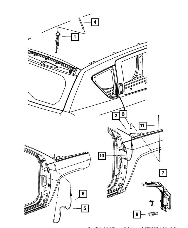 6105240AA - Electrical: U Multi Thread Nut for Mopar Image