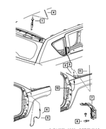 6105240AA - Electrical: U Multi Thread Nut for Mopar Image