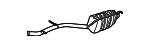 2114904921 - Exhaust: Muffler &amp; Pipe for Mercedes-Benz Image
