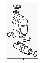 15221998 - Body: Master Cylinder for Chevrolet: Malibu | Pontiac: G6 | Saturn: Aura Image