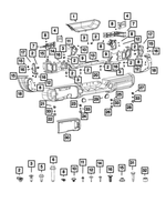 68340509AA - Frame, Bumper and Fascia: Screw for Jeep: Gladiator, Wrangler Image