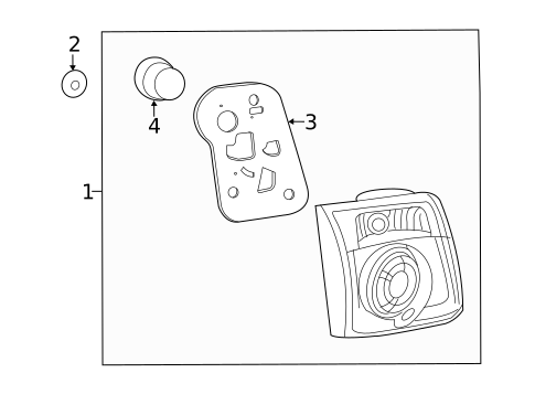 Backup Lamps for 2007 GMC Acadia #0