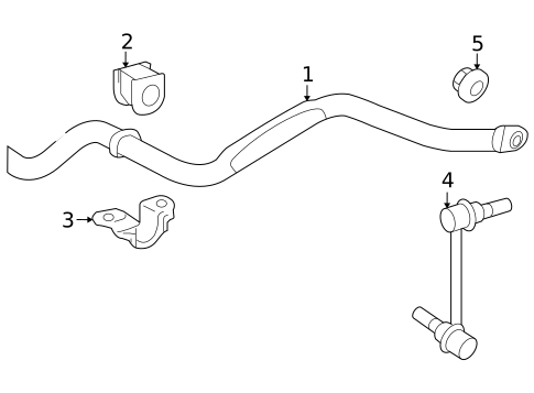 Stabilizer Bar & Components for 2006 Toyota Tacoma #1