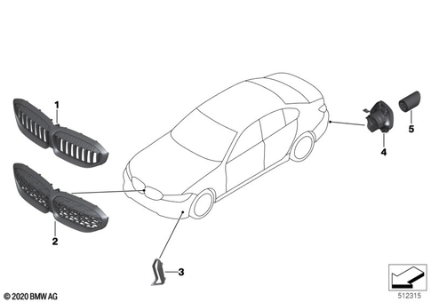 Exterior Trim Components for 2019 BMW M340i #0