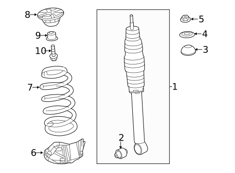 Shocks & Components for 2017 Acura RDX #1