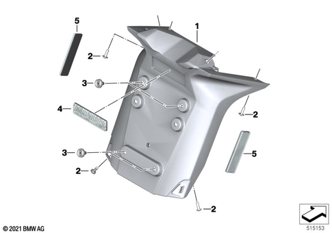 Rear Wheel Cover, License Plate Bracket for 2026 BMW-Motorrad K 1600 GT #3
