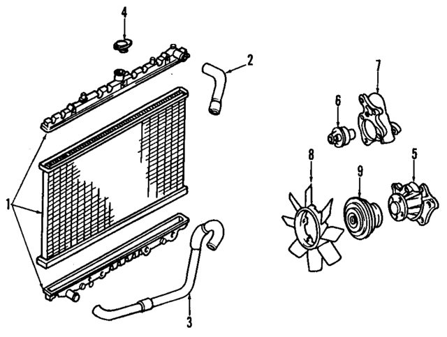 2141040P00 - : Radiator for Nissan: 300ZX Image