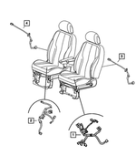 5175737AA - Electrical: Power Seat Wiring, Driver Side for Mopar Image image