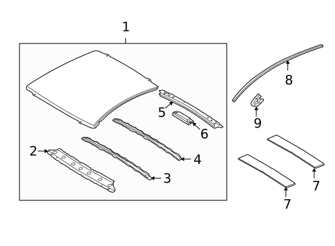Roof & Components for 2010 INFINITI G37 #0