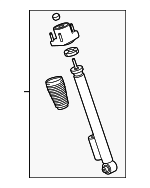 LR100687 - : Shock Assembly for Land Rover: Range Rover Image