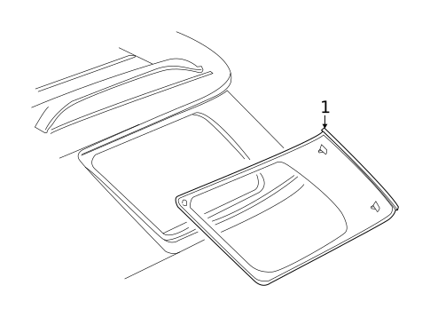 Glass & Hardware for 2009 Saturn Outlook #0