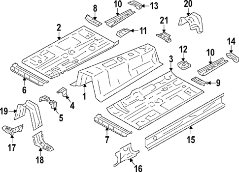 Floor & Rails for 2017 Subaru BRZ #0