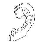 30760817 - : 1999-2014 Volvo Splash Shield for Volvo: S60, S80, V70, XC70, XC90 Image