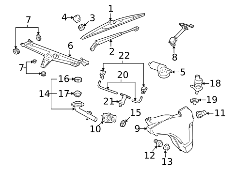 Wipers for 2008 Porsche Boxster #0