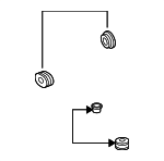 99762892800 - Body: Linkage Assembly Mount Kit for Porsche: 911, Boxster, Cayman Image